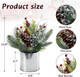 MUMTOP Christmas Table Centerpiece Decorations, Mini Christmas Tree Artificial Potted with Pincones for Home Kitchen Mantel Holiday Decor MUMTOP Christmas Table Centerpiece Decorations, Mini Christmas Tree Artificial Potted with Pincones for Home Kitchen Mantel Holiday Decor