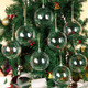 10 Pack 3.94'' Clear Plastic Fillable Ornaments for Crafts, Clear Christmas Ball Ornaments Set for Tree Holiday Wedding Party