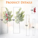 23 Pcs Christmas Artificial Pine Branches with Red Berry Stems, 14" Christmas Tree Branches, Christmas Artificial Flowers for Christmas Tree Wreath Garland DIY Crafts Holiday Home Decoration