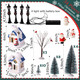 Namalu 34 Pieces Christmas Village Houses Set, Mini Christmas Trees Christmas Accessories Set Santa Snowman Street Lamps for Christmas Village Miniature Town Home Table Top Decoration(Cute Style) Namalu 34 Pieces Christmas Village Houses Set, Mini Christmas Trees Christmas Accessories Set Santa Snowman Street Lamps for Christmas Village Miniature Town Home Table Top Decoration(Cute Style)