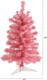 Nearly Natural 2ft. Pink Artificial Christmas Tree with 35 LED Lights and 72 Bendable Branches