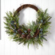 Nearly Natural 30in. Pine and Pinecone Artificial Christmas Wreath on Twig Ring