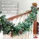 9 FT Prelit Christmas Garland with Lights, Battery Operated Lighted Garland with Pine Cones Red Berries, Christmas Decor Mantle Fireplace Indoor Outdoor Winter Decoration