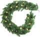 2 Pcs Battery Operated Christmas Garland, 6 FT Greenery Garland with 100 LED Lights String Christmas Decorated Table Mantle Background Wall Room Outdoor Indoor Winter Decoration