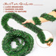 54 Feet Christmas Garland - 3 Stands Artificial Evergreen Garland Soft Greenery Garland Set for DIY Christmas Decoration, Non-Lit Indoor Outdoor Garlands for Stair Railing/Mantle/Holiday/Party Decor