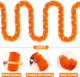 Halloween Decorations,33FT Halloween Tinsel Garland Orange Shiny Metallic Hanging Garland Halloween Garland for Home Tree Indoor Outdoor Party Halloween Decor