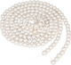 One Holiday Way 9-Foot Elegant Metallic Pearly White Wood Bead Garland Christmas Tree Decoration - Decorative Vintage Style Ivory Wooden Beads - Everyday Rustic Chic Country Xmas Farmhouse Home Decor One Holiday Way 9-Foot Elegant Metallic Pearly White Wood Bead Garland Christmas Tree Decoration - Decorative Vintage Style Ivory Wooden Beads - Everyday Rustic Chic Country Xmas Farmhouse Home Decor