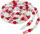 One Holiday Way 9-Foot Rustic Red, Pink, White and Gold Wood Bead Garland Christmas Tree Decoration - Decorative Vintage Wooden Beads for Everyday Chic Winter Valentines Farmhouse Xmas Home Decor One Holiday Way 9-Foot Rustic Red, Pink, White and Gold Wood Bead Garland Christmas Tree Decoration - Decorative Vintage Wooden Beads for Everyday Chic Winter Valentines Farmhouse Xmas Home Decor