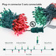 Clear Christmas Lights Outdoor Indoor(23 Feet,100 Count),Red&Green Incandescent Bulb Mini Lights,Plug in String Lights Waterproof for Christmastree,Garland,Home Decoration,Wedding,Party
