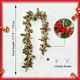 Red Berry Garland Christmas Decoration 5.77ft Artificial Garland Indoor Outdoor for Home Garden Door Fireplace Flexible Decor Table Farmhouse Front Tree Decor Winter Holiday Year Decor… Red Berry Garland Christmas Decoration 5.77ft Artificial Garland Indoor Outdoor for Home Garden Door Fireplace Flexible Decor Table Farmhouse Front Tree Decor Winter Holiday Year Decor…