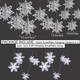 OuMuaMua Winter Christmas Hanging Snowflake Decorations, 12PCS 3D Large Silver Snowflakes & 12PCS White Paper Snowflakes Hanging Garland for Christmas Winter Wonderland Holiday Year Party Home