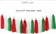 Red-Green White Christmas Party-Decorations Tassel-Garland -15pcs Mexico Italy Tassels Banner Streamers,Mexican Italian Birthday Wedding Baby Shower Decor Panduola