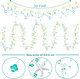 Christmas Beaded Starfish Garland Beach Decor Ocean Coastal Themed Beach Diamond Beads Garland with White Starfish Beaded Garland for Xmas Tree Wedding Beach Party Decor (with Lights, 33 Feet)