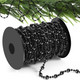 Pangda 49 Feet Christmas Tree Beads Garland Strands Chain for Christmas Wreath Decoration Table Centerpiece (Black)