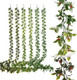 6 Pack 5.57ft Artificial Greenery Garland for Christmas Decorations, Leaf Garland for Room Decor, Fake Vines Hanging Plants for Home Bedroom Garden Wall Wedding Decor