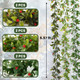 6 Pack 5.57ft Artificial Greenery Garland for Christmas Decorations, Leaf Garland for Room Decor, Fake Vines Hanging Plants for Home Bedroom Garden Wall Wedding Decor
