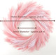 Perfnique Pampas Grass Wreath, 27'' Faux Pampas Wreath for Front Door, Artificial Pampas Wreath for All Seasons, Boho Wall Decor, Farmhouse Pampas Grass Garland, DIY Wreath Arrangement (Mixed-Pink)