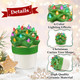 ​​​​​2 Pcs Ceramic Christmas Tree, Vintage Christmas Cactus Tree with Multicolored Lights, 6in Tabletop Green Ceramic Light Up Christmas Tree - Christmas Stocking Stuffers for Women