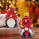 Christmas Ceramic Tree 2 Sets, Christmas Gnomes s for Women Kids Teens, Christmas Decorations Indoor Home Table, Pastel Colored LED Lights Ceramic Holidays Christmas Decor Figurines Collectione