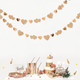 40Ft Champagne Gold Heart Banner Double Sided Paper Garland Heart Hanging Streamer for Wedding Birthday Anniversary Bachelorette Engagement Bridal Baby Shower Valentines Hen Christmas Party Decoration