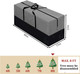 Christmas Tree Storage Bag, Fits Up 8 Ft Tall Artificial Trees-Heavy Duty Holiday Storage Box with Durable Reinforced Handles & Zipper & Transparent Pocket- 600D Oxford Tree Storage Container, Gray