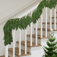 2 Pcs Dense Christmas Norfolk Pine Garland- 6 Ft Single Fork Norfolk Pine Realistic Touch Garland Ornament- Artificial Pine Greenery Garland for Christmas Holiday Mantle Fireplace Table Home Decor