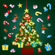 3.3FT DIY Felt Christmas Tree Kits Decorations, Christmas Wall Hanging Ornaments Crafts with 26 accessories，5m Lights string for Party/Home Wall Decor & Kids/Toddler DIY Felt Christmas Favors Supplies