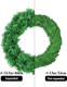 Artificial Christmas Wreath, Green Christmas Wreath，16 Inch Canadian Pine Artificial Christmas Wreath s for Christmas Party Decor, Front Door Wreath, Unlit, Pack of 6 (6, Green 16inch)