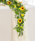 Artificial Lemon Garland, 6.56Ft, Sunflower Lemon Hanging Vines, Artificial Flower Garland for Anniversary Room Kitchen Garden Birthday Wedding Baby Shower Party Table Decor