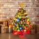 Table top Christmas Tree 24 Inch Small Christmas Tree with 30 LED Lights, Prelit Artificial Mini Christmas Tree, Home, Office, DIY Christmas Decorations
