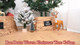 Rae Dunn Christmas Tree Collar - Base Decoration to Cover Artificial Christmas Tree Stand - Rustic & Farmhouse Holiday Decorations (Woven Square - Merry Christmas)