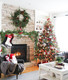 RECUTMS Christmas Garland Greenery Outdoor Pine Garland,Christmas WreathDecorations for The Home Mantle Garland Xmas Holiday Decoration Indoor (Pine Cones)