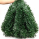 50 FT Christmas Garland Christmas Decorations, Artificial Soft Green Pine Xmas Garland for Christmas Tree Decorations Stairs Mantle Fireplace Christmas Decor Outdoor Indoor Home Holiday Party Supplies