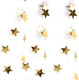 Gold Star Garland Banner Decorations - 156 Feet Bright Gold Paper Garland Hanging Decorations, Glitter Gold Star Bunting Banner for Wedding, Birthday, Holiday, Christmas Party