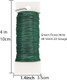 3pcs Round Metal Wire Circle Wreath Frame Form Hanger with Flexible Paddle Wire for Crafts,Christmas Wreaths Tree,Garland,Floral Flower Arrangements, Year and Holidays Decor (Green, 8")