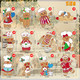 RINOLY 24 Pcs Gingerbread Christmas Decoration for Tree,Cooking Gingerbread Man Ornaments for Christmas Tree,Christmas Wooden Hanging Ornaments Home Kitchen Decor