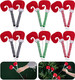 6 Pcs Christmas Elf Legs Picks- 13 Inch Elf Feet Tree Ornaments with Fixed Wire- Striped Plush Stuffed Elf Leg Picks for Christmas Tree Party Home Decorations