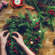 Sggvecsy 34 Pcs Artificial Pine Branches Faux Pine Needles with Pine Cones 19’’ Long Greenery Pine Picks Christmas Twigs Stems for DIY Garland Wreath Xmas Embellishing Home Garden Decoration