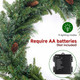 SHareconn 9FT Prelit Christmas Garland, Natural Rustic Cedar Pine with Pine Cones Decor and Multi-Color Battery-Operated LED Lights, for Mantle Stairs Fireplace Indoor/Outdoor Xmas Decoration SHareconn 9FT Prelit Christmas Garland, Natural Rustic Cedar Pine with Pine Cones Decor and Multi-Color Battery-Operated LED Lights, for Mantle Stairs Fireplace Indoor/Outdoor Xmas Decoration