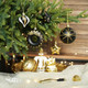 SHareconn 70pcs Christmas Balls Ornaments Set, Shatterproof Plastic Baubles, Ribbon and Tree Topper for Xmas Tree Holiday Wedding Party Decorations with Hanging Strings, Black, White and Gold SHareconn 70pcs Christmas Balls Ornaments Set, Shatterproof Plastic Baubles, Ribbon and Tree Topper for Xmas Tree Holiday Wedding Party Decorations with Hanging Strings, Black, White and Gold