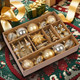 SHareconn 80pcs Christmas Balls Ornaments Set, Contemporary Light Luxury Set, Shatterproof Plastic Decor for Xmas Tree Holiday Wedding Party Decorations with Hanging Strings, Dark and Light Gold SHareconn 80pcs Christmas Balls Ornaments Set, Contemporary Light Luxury Set, Shatterproof Plastic Decor for Xmas Tree Holiday Wedding Party Decorations with Hanging Strings, Dark and Light Gold