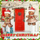 Shellwei 2 Pcs Christmas Gingerbread Hanging Sign Christmas Front Door Decorations, Hanging Decorations for Home Front Porch Walls, Indoor Outdoor Christmas Door Hanger(Red) Shellwei 2 Pcs Christmas Gingerbread Hanging Sign Christmas Front Door Decorations, Hanging Decorations for Home Front Porch Walls, Indoor Outdoor Christmas Door Hanger(Red)