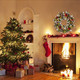 Christmas Wreath for Front Door, Pre-lit Christmas Winter Home Adornment Wreath with 50 Lights and Mixed Decorations for Front Door Indoor Window Wall Décor (18 inch - Battery Not Included)