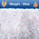 20oz/570g Christmas Fake Snow Decoration- Colorful Twinkles Artificial Flake Fake Snow Powder Filler- Sparkling Artificial Snow for Christmas Village Decoration DIY Crafts