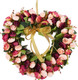 Heart-Shaped Garland Wreath Vintage Art Simulation Rose Flowers Wreath for Home Decoration Wedding Wine Red (14inch, Heart) Heart-Shaped Garland Wreath Vintage Art Simulation Rose Flowers Wreath for Home Decoration Wedding Wine Red (14inch, Heart)