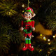 3Pcs Christmas Elf Hanging Ornament for Christmas Tree，5.5Inch Resin Elves Party Pendants for Christmas Decoration