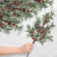 6 Pcs Christmas Artificial Mistletoe Picks 17.3 Inch Fake Mistletoe Decoration Branches with Berries Pinecones Mistletoe Ornaments DIY Crafts for Xmas Tree Wreath Holiday Decor(Red Berry)