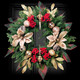 Christmas Wreaths for Front Door Outside, 20" Artificial Winters Wreath with Christmas Ball, Xmas for Wreath for Home Decor Holiday Party