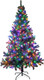 Sunnyglade 4Ft Premium Artificial Christmas Tree with 240 LED Multicolored String Lights (NOT Pre-Strung) & Rugged Metal Stand,8 Lighting Modes,400 Tips Full Tree,Xmas Decoration(4Ft,Multicolor)