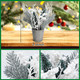 SUPREME XMAS 2 PCS Mini Christmas Tree, Christmas Table Centerpieces Decorations Artificial Small Christmas Tree with Ornaments for Indoor Home Thanksgiving Xmas Holiday Party Tabletop Decor